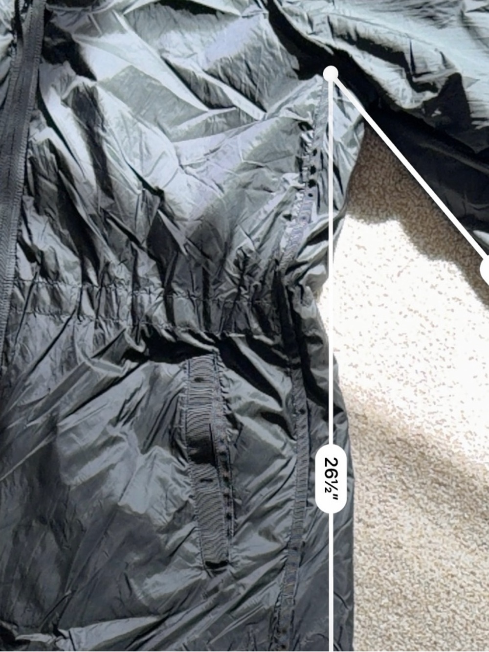 Athleta Summit PrimaLoft Packable Parka XL Black Athleisure Travel - Picture 10 of 10